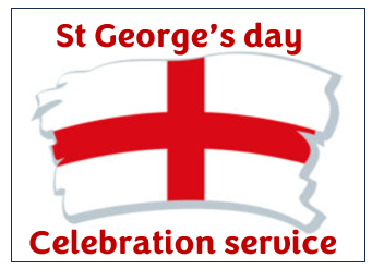 All-age service for St George's day. 28th April at 10:30 am